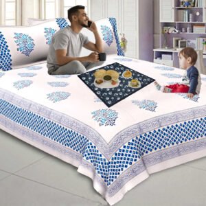 Nitasha Square Bed Server/Food Mat/Bedsheet Protector Waterproof & Oilproof Food Mat, Multicolor, (36×36 inch), NI02