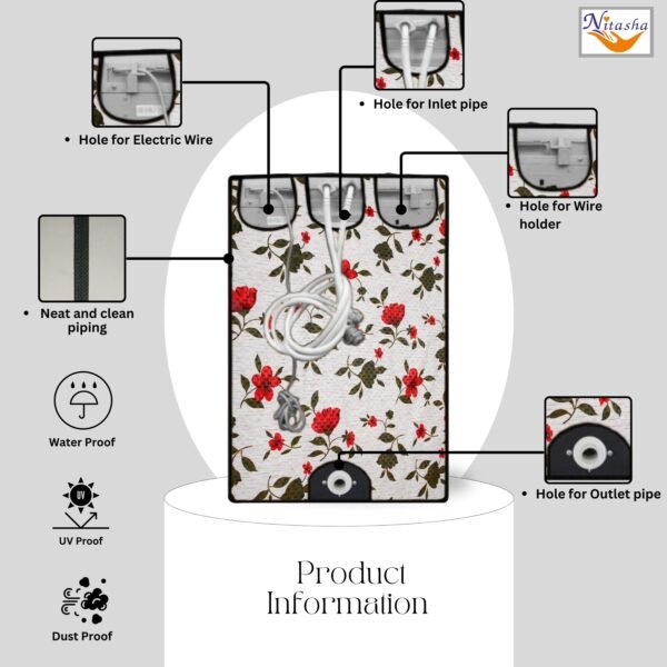 Front Loading Washing Machine Cover NIT-28 - Image 2