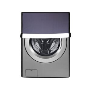 Front Load Fully Automatic Washing Machine Cover grey
