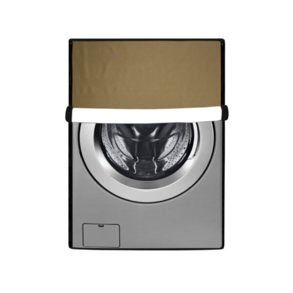 Front Load Fully Automatic Washing Machine Cover gold