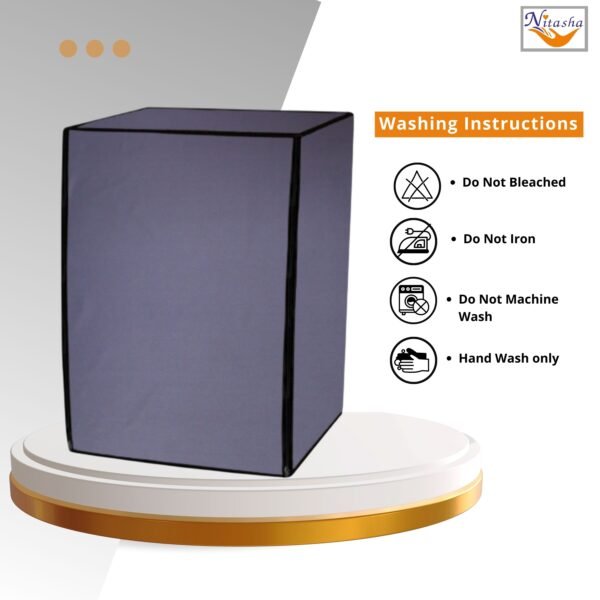 Front Loading Washing Machine Cover Grey - Image 5