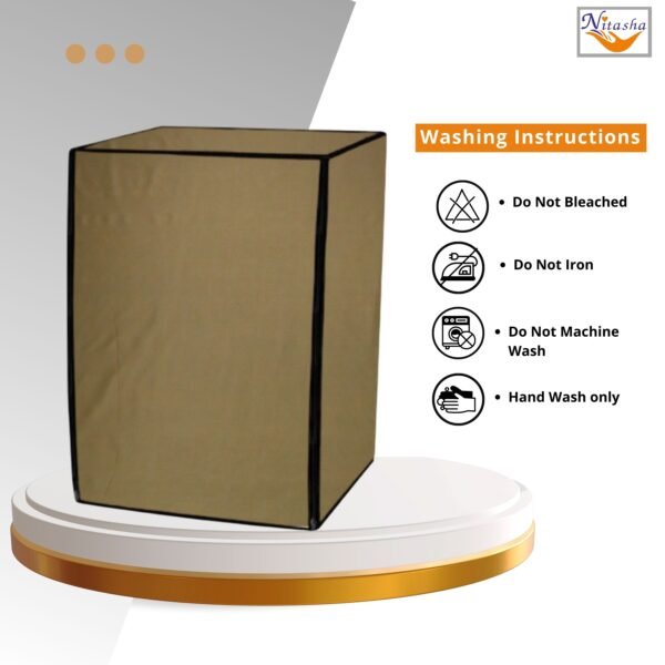 Front Loading Washing Machine Cover Gold - Image 5