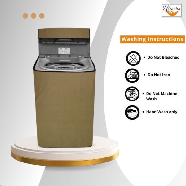 Fully Automatic Top Load Washing Machine Cover Gold - Image 4