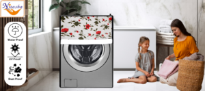 Nitasha floral waterproof washing machine cover for front load machine
