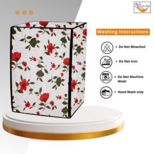 Nitasha floral waterproof washing machine cover for front load machine